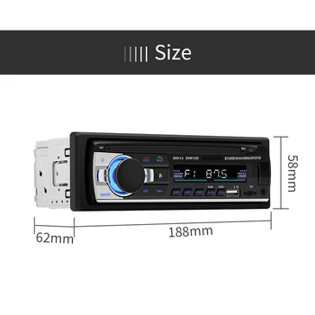 Avto Radio Super jsd-530 USB Charge Autoradio 12V Avdio 1Din Stereo Predvajalnik Telefon Bluetooth/AUX-/MP3/ISO/TF/Daljinski upravljalnik