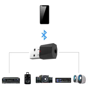 Avto USB Oddajnik Fm Modulator Aux za Prostoročno uporabo Bluetooth Adapter Carkit Bluetooth Na kompletu za Bluetooth Adapter Aux Stroj