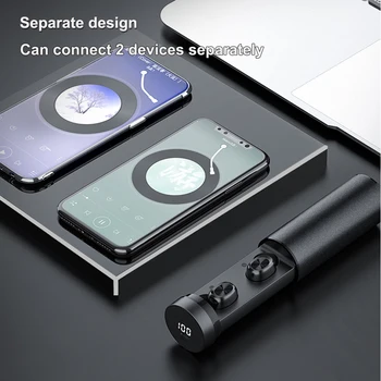 B9 TWS Bluetooth 5.0 Moda Brezžične Slušalke 8D HIFI Šport MIC Čepkov AUTO Glasbe, Gaming Slušalke Za Xiaomi Huawei Samsung