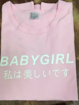 Babygirl harajuku T-shirt Tumblr Zgleduje Softgrunge Očka Bledo Grunge Harajuku tees moletom ne tumblr t shirt priložnostne vrhovi-J997