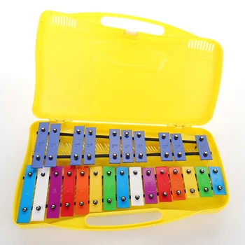 Barvita 25 Opombe Xylophone Tolkala Ritem Glasbenega Izobraževanja Poučevanje Instrumenta Igrača z 2 Kladiva za Otroke
