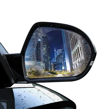 Baseus 2PCS Avto Rearview Mirror Zaščitno folijo Proti bleščanju Nepremočljiva Anti Meglo Okno Jasno Rainproof Vzvratno Ogledalo Nalepka