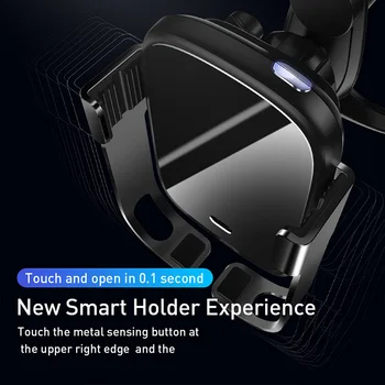 Baseus Brezžični Telefon Imetnik Zraka Vent Gori Vtičnico Nosilec za Samsung Huawei Xiaomi Hitro Polnjenje Brezžično Indukcijsko Avto Moun