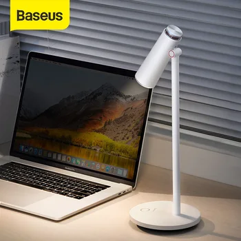 Baseus i-vok Stepless Zatemniti Namizno Svetilko Tabela Branje svetlobe, Zaščito za Oči, LED Desk USB Lučka za Polnjenje, Delo Študijskega namizne Svetilke