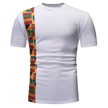 Bel Mozaik Afriške Dashiki Print Majica S Kratkimi Rokavi Moški 2020 Povsem Novo Kratek Rokav Tee Shirt Homme Ulične Priložnostne Afriška Oblačila