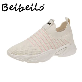 Belbello 2019 Poletje na Prostem, Športni čevlji Dihanje Tolažnik čevlji velikost 35-40 Normalno priložnostne ženske čevlje