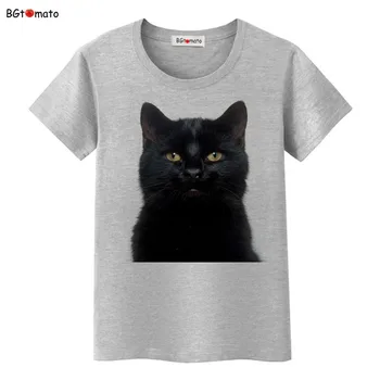 BGtomato Vroče prodaje črna mačka t-shirt priložnostne vrh kul 3d natisnjeni t-majice poceni prodajo oblačil smešno majica s kratkimi rokavi ženske rokavi top tees