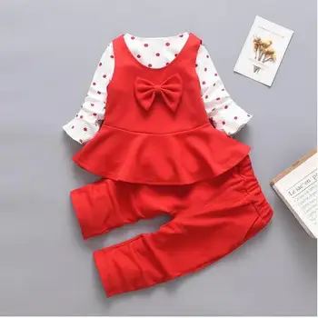 BibiCola Pomlad dojencek dekliška oblačila sklop Lepoto natisne majica +hlače krilo 2pcs bo ustrezala nastavite otroci trenirko otroci oblačila obleko