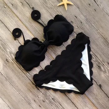 Bikini Kopalke Ženske Seksi Roza, Črne, Rdeče Čipke Kopalke, kopalke za Plažo Plaži Nizko Pasu Bikini Komplet 2019