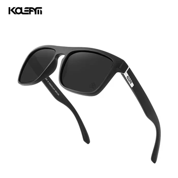 Blagovne znamke Kvadratnih sončna Očala Moški Šport Očala TR90 Okvir UV400 Zaščito, na Prostem Black objektiv Z ohišjem, ki je KDEAM LUKSUZNI KD1006-C17
