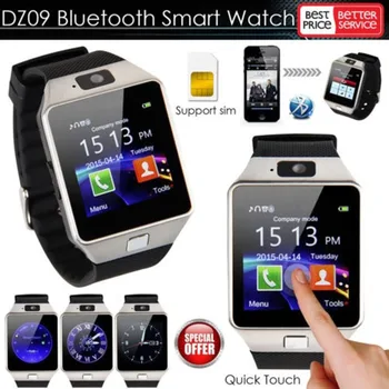 Bluetooth Povezavo Pametno Gledati DZ09 Smartwatch Dejavnosti Tracker TF KARTICE Fotoaparata za IOS (iPhone, Samsung Huawei Android Telefon Xiaomi