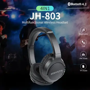 Bluetooth Slušalke, Aktivni šumov Brezžične Slušalke Zložljive Globok Bas Slušalke z Mikrofonom za Glasbo z Mic