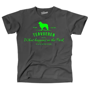 Bombaž T-Shirt Fashion Majica S Kratkimi Rokavi Tvl T-Shirt Hund Hunde Tervueren Letnik Logotip Park Zabavno Siviwonder Tee Majica