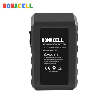BONACELL 1PACK 6.0 Ah 18V Li-ion Za RIDGID R840083 R840085 R840086 R840087 Polnilna Moč Orodje, Baterije Serije AEG Serije