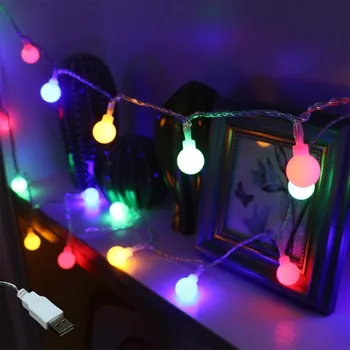 Božični Luči 2m 3m, 5m in 10M Niz LED Luči USB Nepremočljiva Pravljice Luči Za Stranko Poroko Počitnice LED Luči Božič Žogo, 5V
