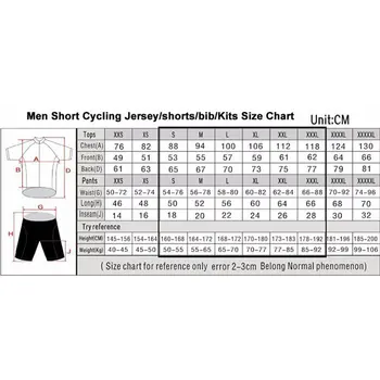 Brezplačno Sile kolesarjenje nositi moške short sleeve jersey obleke biker kratek nabor poletje dva kosa iz cestno kolo oblačila ciclismo cikel