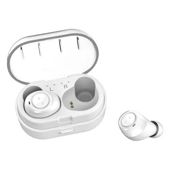 Brezžična Slušalka Z napajalno postajo Bluetooth 5.0 Športne Slušalke Stereo Hi-fi Bas Brezžični Čepkov nepremočljiva