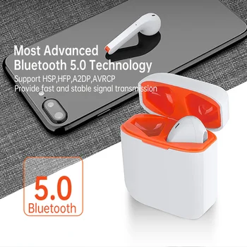 Brezžični Čepkov Bluetooth 5.0 Čepkov Hi-Fi Stereo Slušalke 40H Predvajanje v Uho Pravi Brezžični Čepkov Sweatproof Slušalke mikrofon