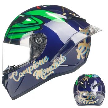 Casco moto poln obraz Motoristična Čelada ogljikovih barvanje površine capacete Motociclista dirke Moto čelada Čelada