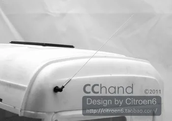 CChand TAMIYA 1/14 prikolica za traktor SCANIA R470 R620 simulacije strešna antena (srebrna glava) RC Avto Igrača