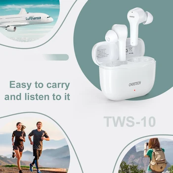 CHOETE Slušalke Brezžične T01 TWS Brezžične Bluetooth Slušalke Ear Bud Bluetooth 5.0 Slušalke Slušalke
