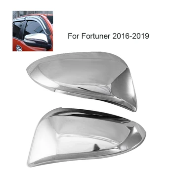 Chrome Vzvratnega Ogledala, Pokrov-Stranska Ogledala Pokrov zaščitni pokrov za Toyota Fortuner 2016 2017 2018 2019