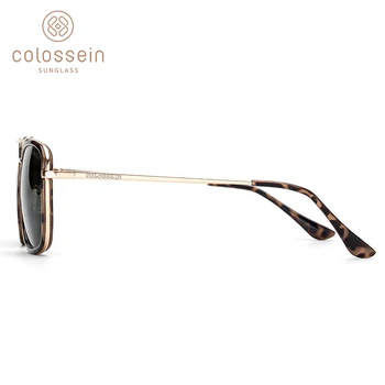 COLOSSEIN sončna Očala Za Ženske Letnik Moški Kovinski Okvir UV400 Zaščito Gradient Oblikovalec blagovne Znamke sončna Očala Ženska Očala