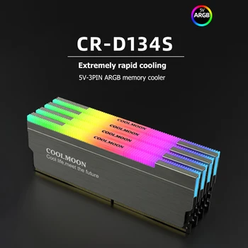 COOLMOON CR-D134S ARGB RAM Heatsink Toplote Širjenje Hladilnik Namizni RAČUNALNIK Računalnik Pomnilnik