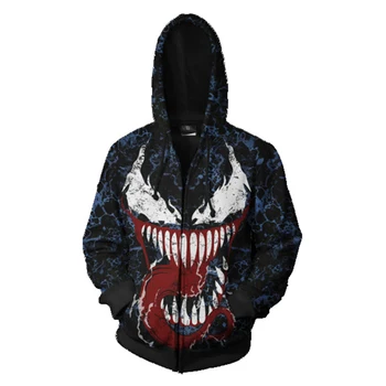 Cosplay Strup Kapičastih pulover s kapuco Strup: Smrtonosno Guardian Serije Hoodie 3d Digital Print Fant Visoke Kakovosti Zadrgo Majica
