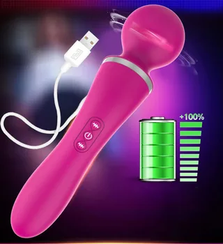 CRDC 3 Glavo Prilogo Močan Ustni Klitoris Vibratorji za Ženske G Spot Stimulator 10 Speed USB Polnjenje AV Čarobno Palico Massager Odraslih