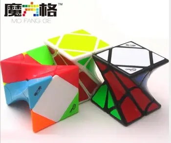 CuberSpeed Qiyi Twisty skew Črno Hitrost Twist Cube nagnjenost osi Puzzle QiYi MoFangGe Twisty os čarobna kocka Uganka