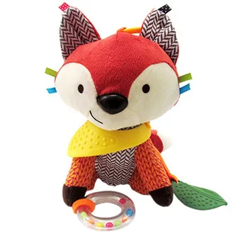 Cute Lev Fox Ropotuljice Za Dojenčke Živali Voziček Avto Igrače Posnetek Stružnica Visi Sedež & Voziček Igrače Mobilne Glasbe Izobraževalne Toys1