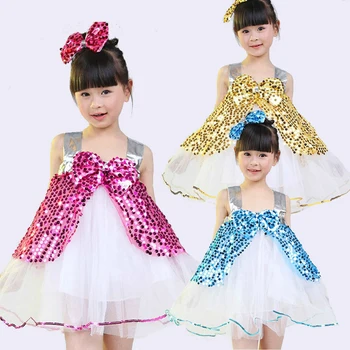Cvet Deklet Obleko Za Otroke Ples Opravljanje Oblačila Otroci Bleščica Balet Tutu Kostume Za Ples Leotard Dekle Dancewear