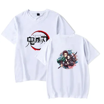 Demon Slayer Kimetsu ne Yaiba t shirt anime plus velikost vrhovi tees moški t-shirt kratek rokav poletje tshirt fantje oblačila