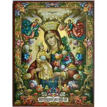 Devica Marija je Jezusa Diamond Slikarstvo Christian Celoten Kvadratni /krog Diamond Mozaik Verske Obrti Diamond Vezenje 60x80cm