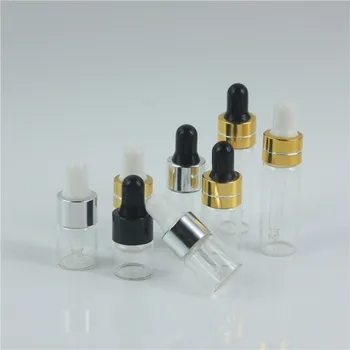 DHL Brezplačno 1000pcs/veliko 1ML 2ML 3ML 5ML Prenosni Amber & Prozorni Steklenici s Pipeto Majhne Eterično Olje, Steklenica Prazna Gl