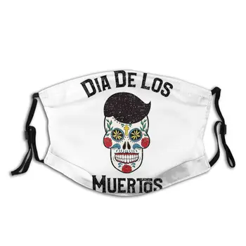Dia De Los Muertos, ki Niso za Enkratno uporabo Trendy Usta Masko Proti Meglica Hladno Dokaz s Filtri Poliester zaščitni Pokrov Respirator