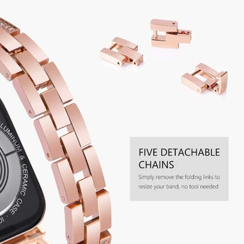 Diamanti iz Nerjavečega Jekla, Trak za Samsung Galaxy Watch 3 41 45 mm Prestavi S3 Classic/Obmejni Zapestnica za Huawei GT2 46mm Moda