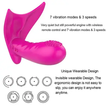 Dildo vibratorji brezžični daljinski upravljalnik nevidne Vibracije nositi ženskih G-spot vibrator sex igrače za žensko masturbator odraslih igrača