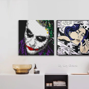 DIY Opeke Joker Mozaik Pixel Art Risanka Dekorativni Pop Barvanje Z Številkami MOC gradniki Igrače Fantje Hiša Ustvarjalno Darilo