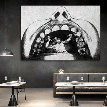 Doma Dekor Zobozdravnik Platno Hd Tiskanja Zob Anatomski Plakati Nordijska Slikarstvo Sodobne Humor Wall Art Dnevna Soba Modularni Sliko