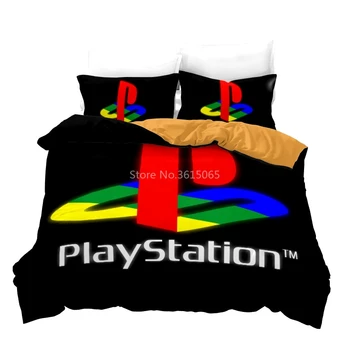 Doma Tekstilne PlayStation 4 Palčko Gamepad 3d Posteljnina Nabor Natisnjeni Rjuhe Kritje Nastavite Pillowcases Twin Polno Kraljica Kralj Bedclothes