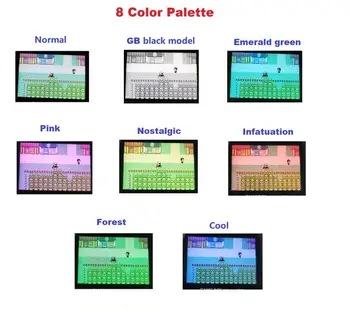 Dotik Različico GameBoy LCD 8 Barvni Modeli V2 Backlit iPS LCD Za Game Boy Advance SP Za GBA SP Konzolo In Pre-cut Lupini Primeru