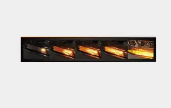 Dual-Barva Bela / Oranžna Rumena LED Zaporedno Teče Winker Ventil Sprednji izklopite Singal DRL Za Alphard 30 Vellfire 30 Noe Voxy80