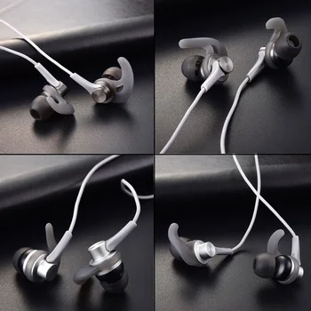 DUSZAKE DQ1 Stereo Bas Slušalke za Telefon Šport V Uho Žične Slušalke Kovinski HiFi ročaji očal Z Mikrofonom za Samsung Xiaomi