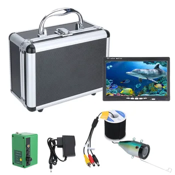 Dvojna svetilka 7inch Ribe Finder Podvodni Ribolov Fotoaparat 15pcs Bela Led+15pcs Infrardeča Lučka 1080P 15M Kamera Za Ribolov na Ledu