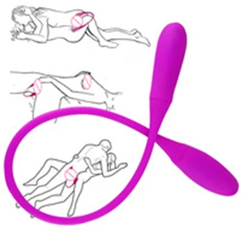 Dvojni Dildo Analni Vibrator Moški Ženske Klitoris Stimulator Jezika Sex Igrače Za Odrasle, Polnilne Masturbator Butt Plug Vibracijsko Jajce