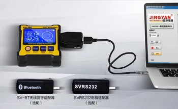 DXL360 Digitalni Merilnikom. Inclinometer Dual Os Digitalni Kota ravni polje z SVRS232 USB ali SV-BT bluetooth adapter