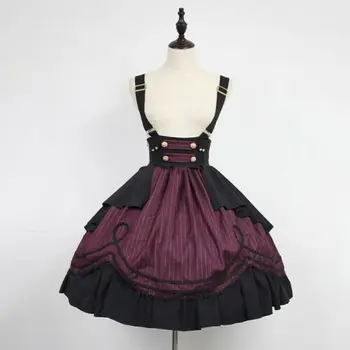Elegantne Ženske obleke Gothic Lolita Punca Cosplay Kostume Letnik Palace Princesa Obleke Renesančne Ženske Cvet Obleke 3XL