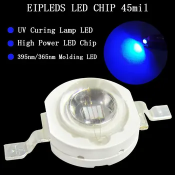 EPILEDS 45mil 365nm 3W Čip LED Modeliranje Glave, 3.6 V, 600 ma za Zobozdravstveno Zdravljenje Lučka za Sušenje Nohtov UV Lučka za Sušenje
